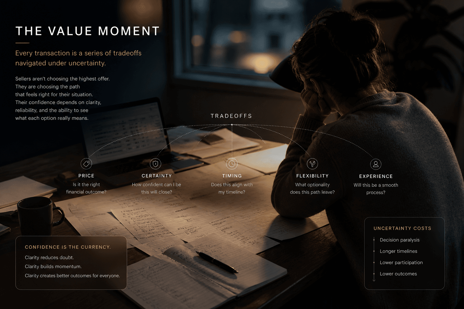 Value moment moving earlier in a transaction journey